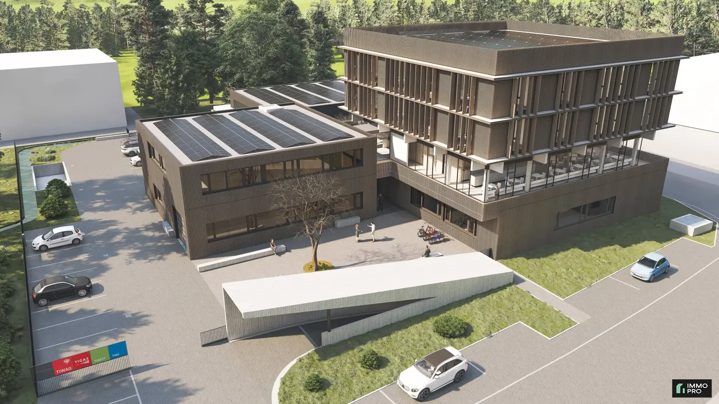 Modern office space with terrace in Ötztal-Bahnhof – first occupancy