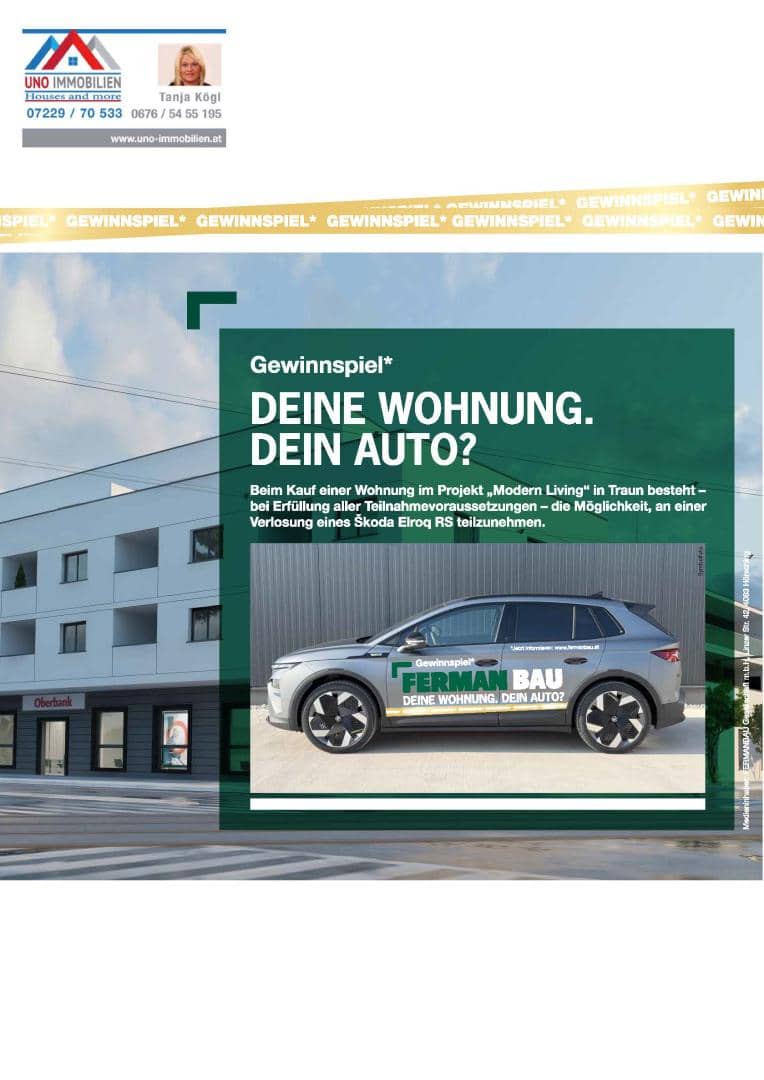 Wohnung Traun Stadtzentrum mit Loggia und Aufzug
