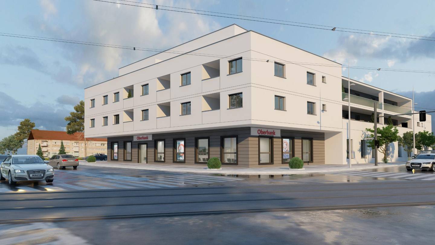 Wohnung Traun Zentrum barrierefrei Loggia