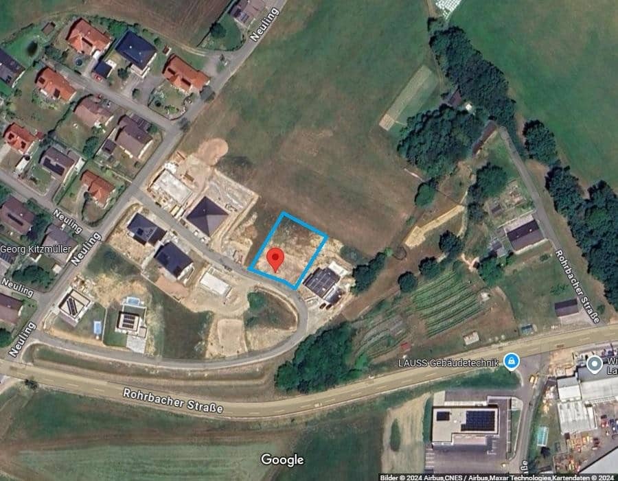Grundstück in Neuling – Baugrund für Doppelhaus, Plan vorhanden