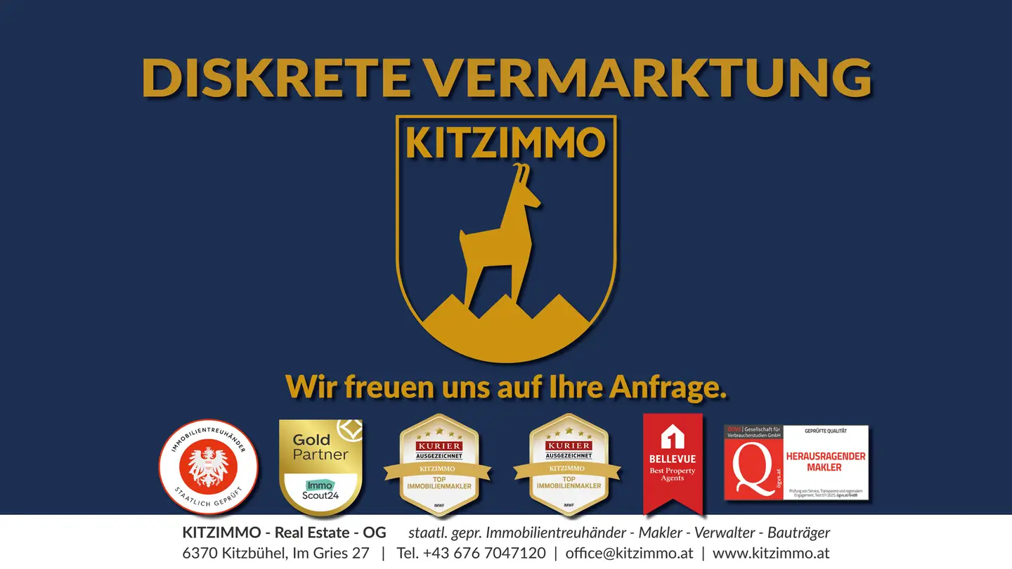 Neuwertige Wohnung mit Garten und Kamin