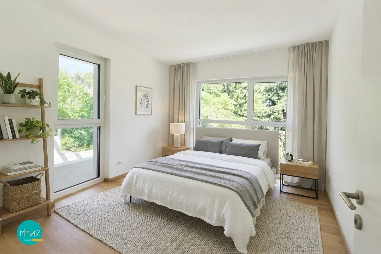 3-room apartment with 2 balconies and green view Families, couples, nature lovers