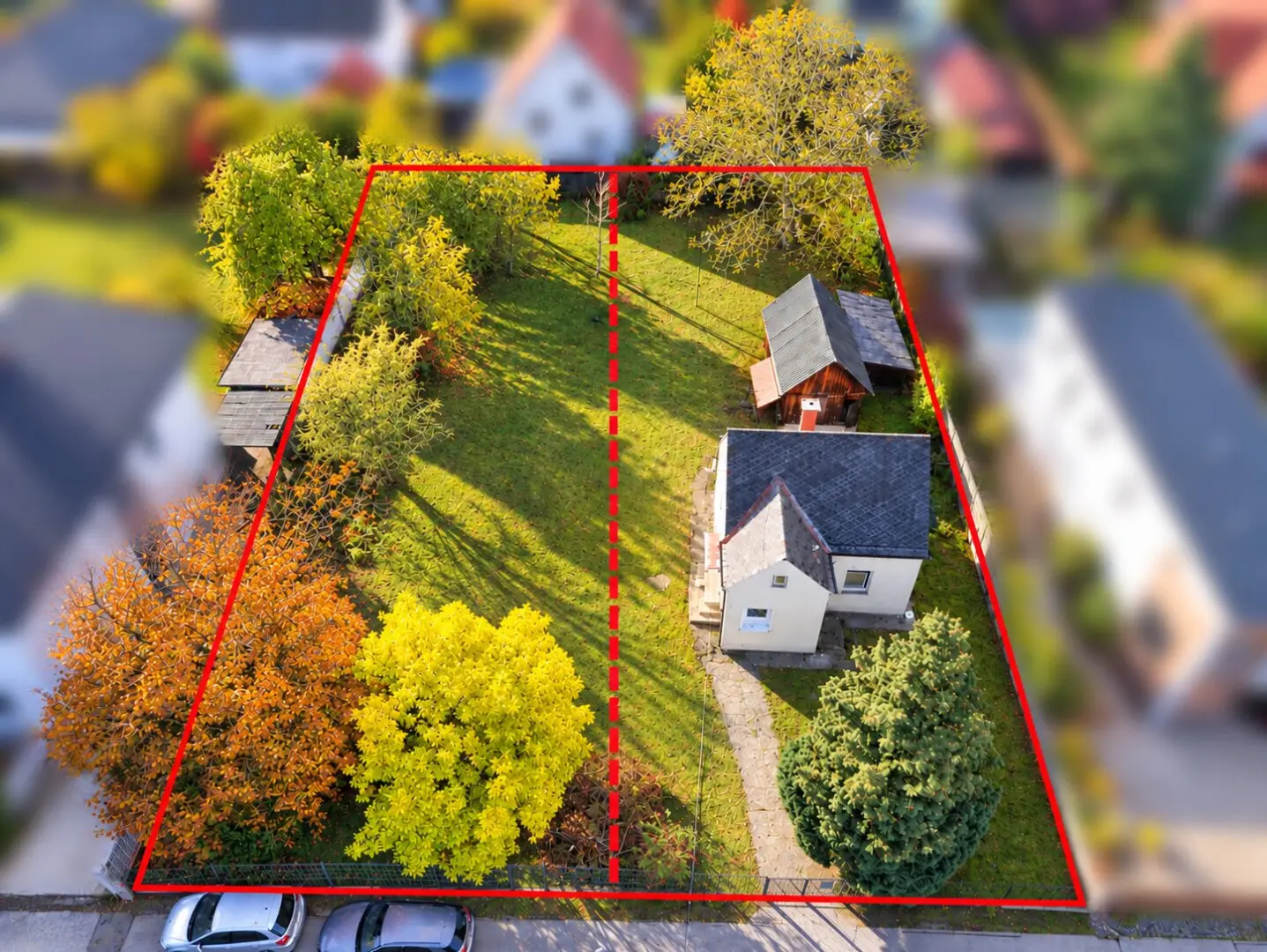 Rund 645 m² ebenes Baugrundstück in absoluter Ruhelage