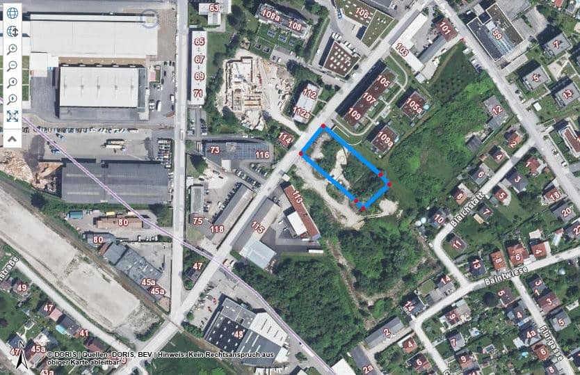 Grundstück mit MB Widmung   +  11.167 m2  Nachbargrundstück  ist  möglich.