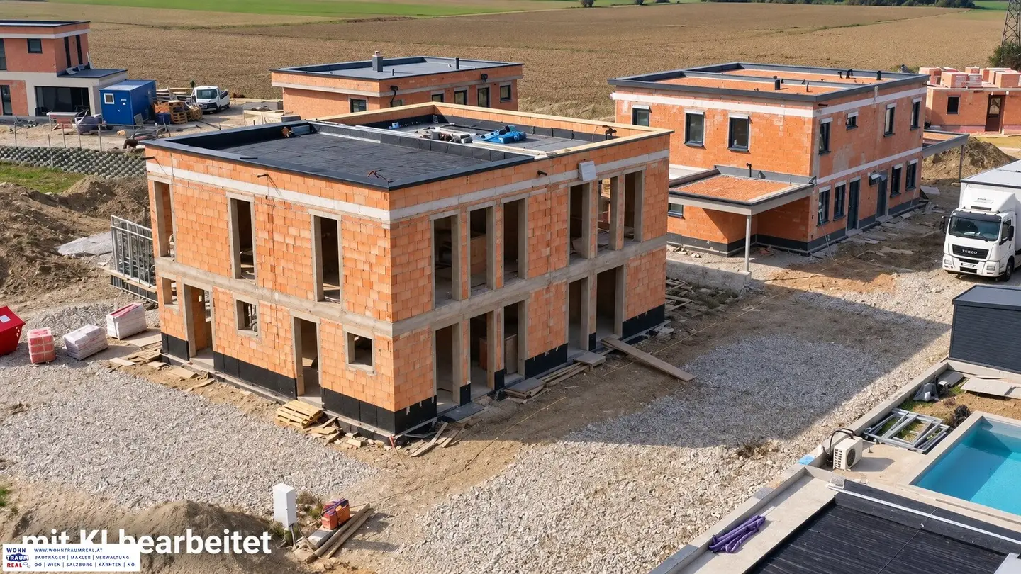 modern wohnen in asten-raffelstetten – 5-zimmer-neubau mit keller, garten &amp; 2 stellplätzen