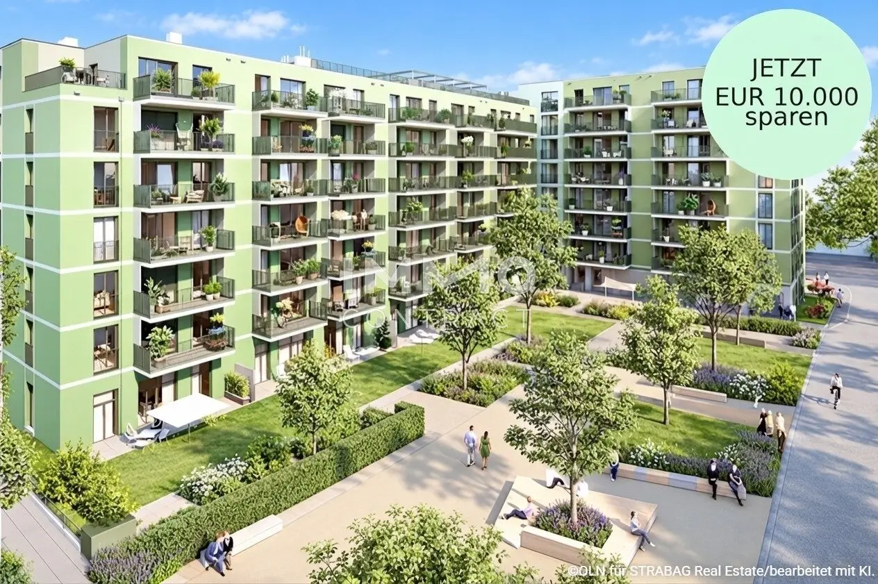 Keine Provision &amp; TOP-Annehmlichkeiten im Projekt: Neubau-Erstbezug mit großer Freifläche