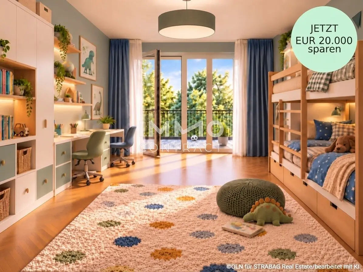 Großzügige 4-Zimmer-Wohnung mit sonnigem Westbalkon – viel Platz für Familie und Homeoffice (keine Provision &amp; ganz neu)