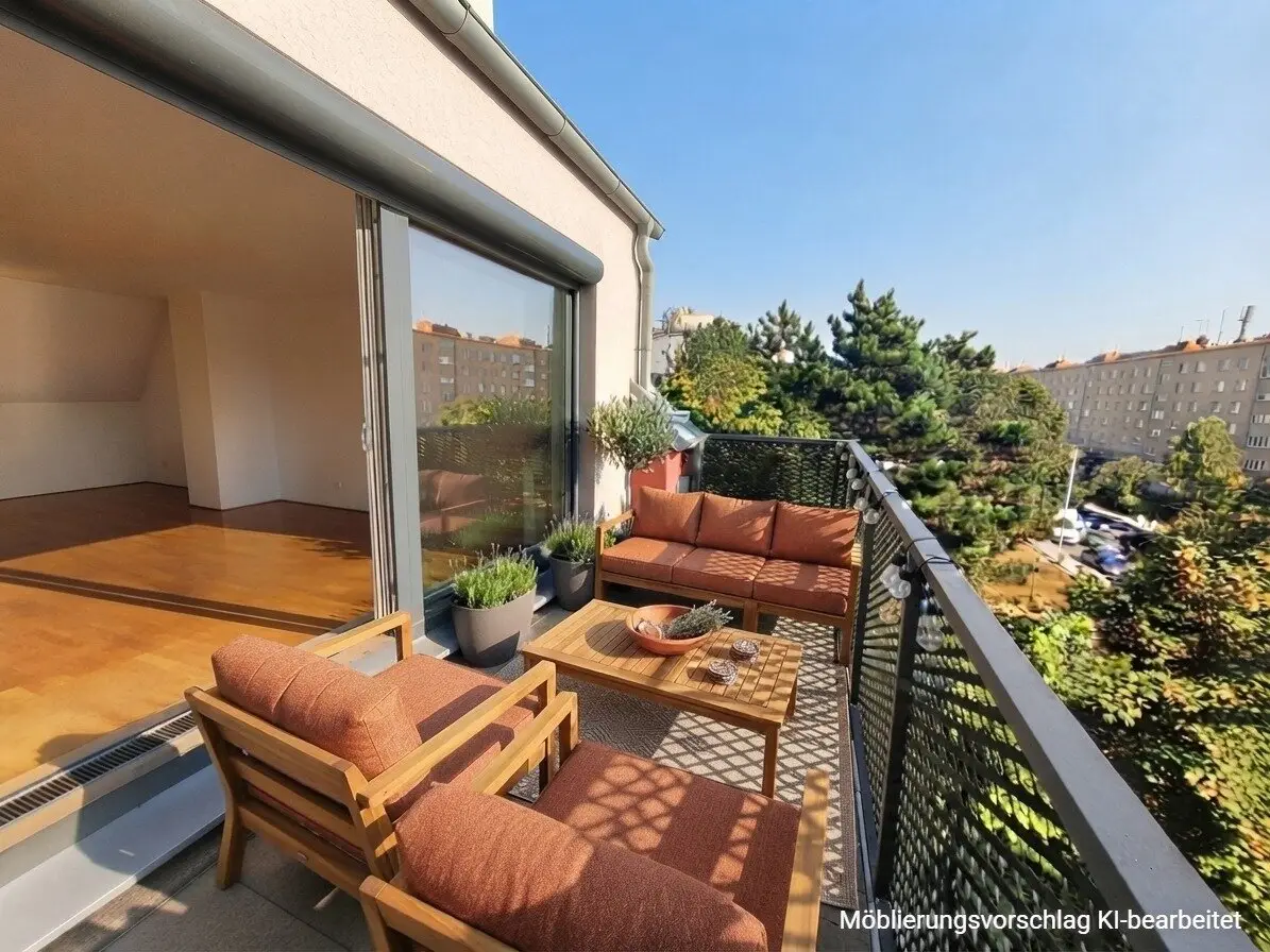 4-Zimmer-Dachgeschosswohnung mit Balkon nahe Alfred-Auer-Park