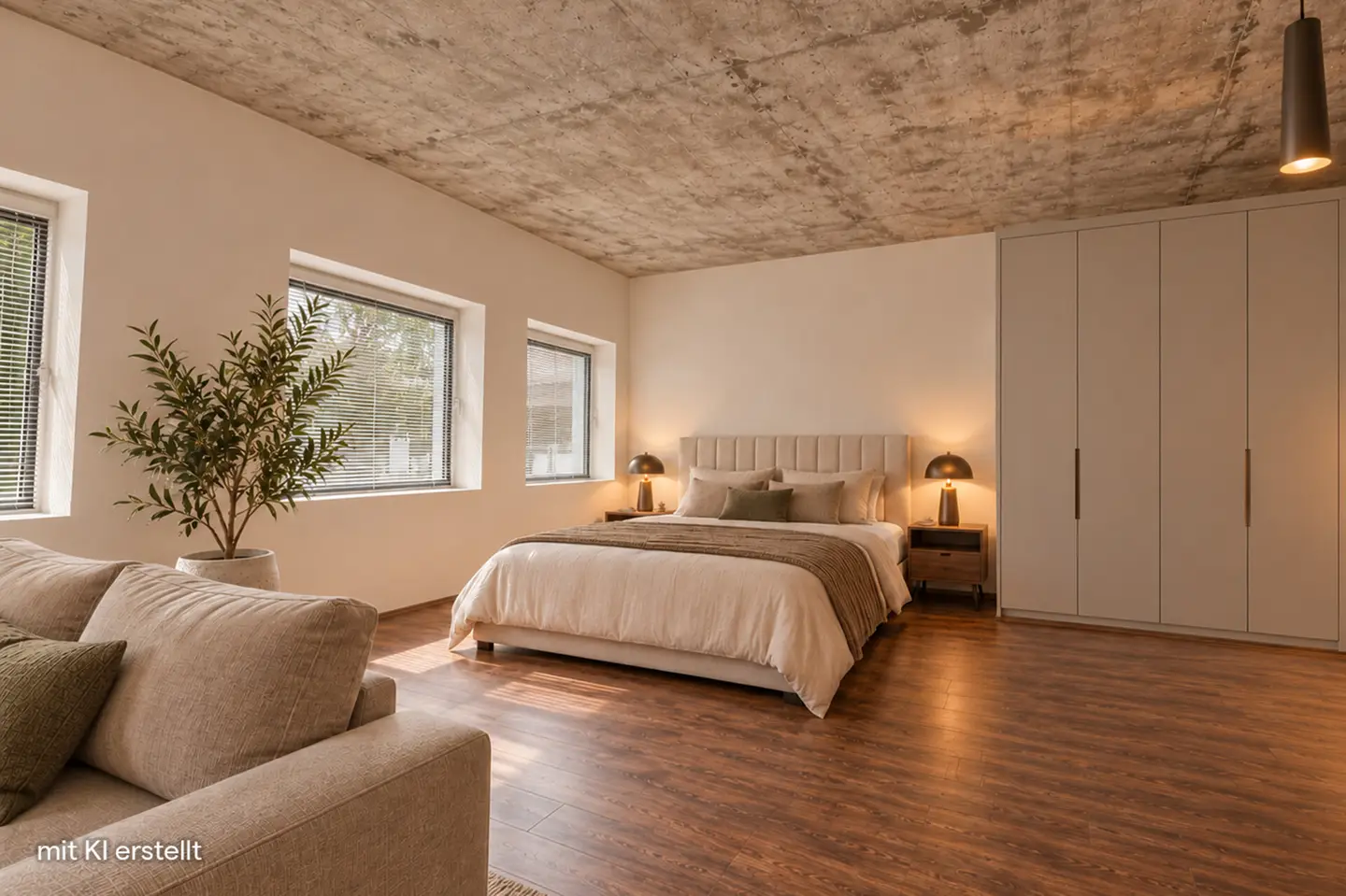 Umbau Variante 1: Wohn/Schlafzimmer