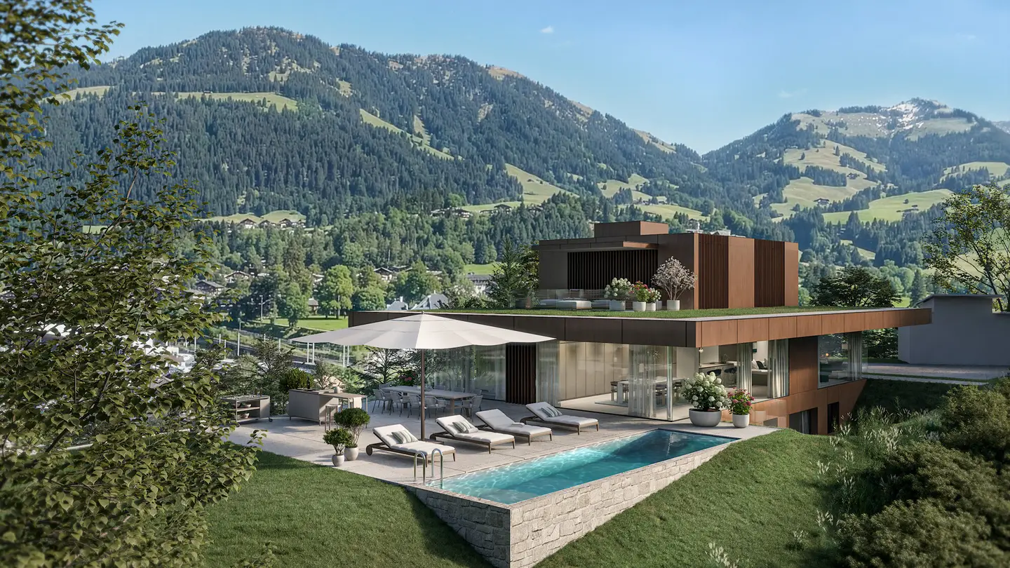 KITZIMMO-Residenz Ludwig - Luxusvilla in einzigartiger Aussichtslage - Immobilien Kitzbühel.