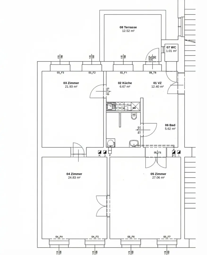 Altbau-Büro mit großer Terrasse zum Hausgarten, frisch saniert, nahe U3 Rochusmarkt