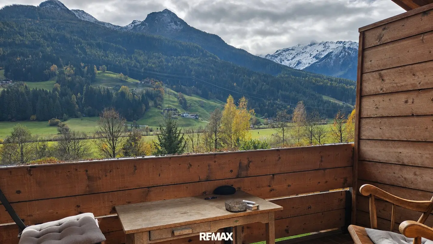 Wohnen mit Bergblick – 2-Zimmer-Mietwohnung mit zwei Balkonen in Bramberg am Wildkogel