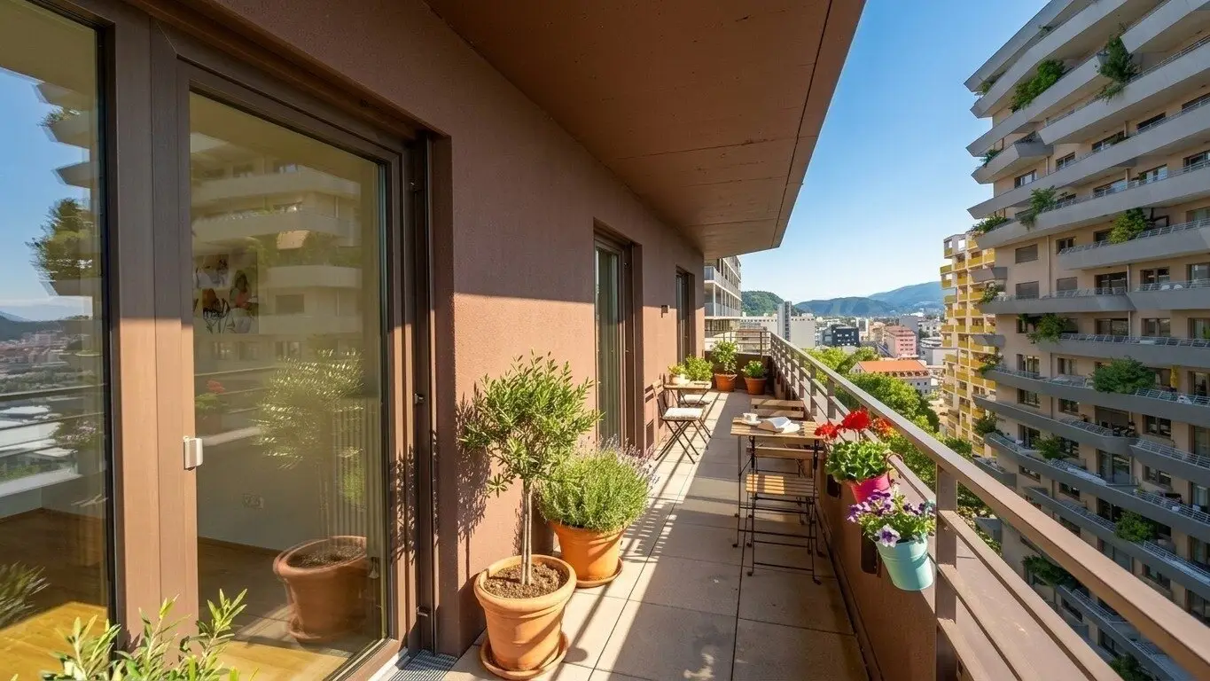 Q5 am PARK großartige, sonnige 3ZI mit 21m² Eck-Balkon