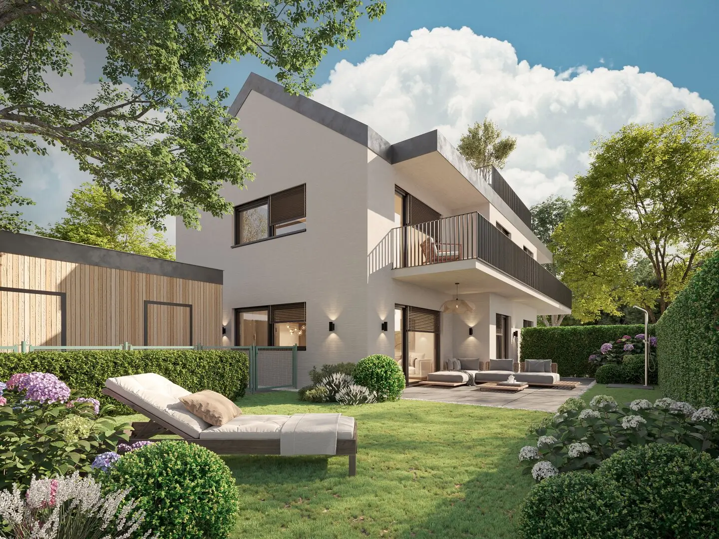 Eckwohnung Gartenwohnung