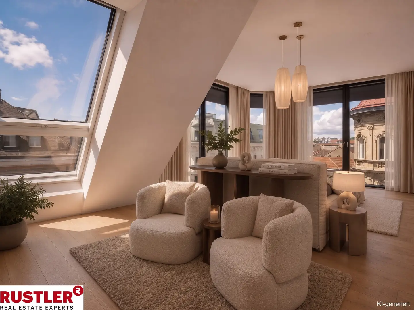 Lichtdurchflutete Maisonettewohnung im Servitenviertel