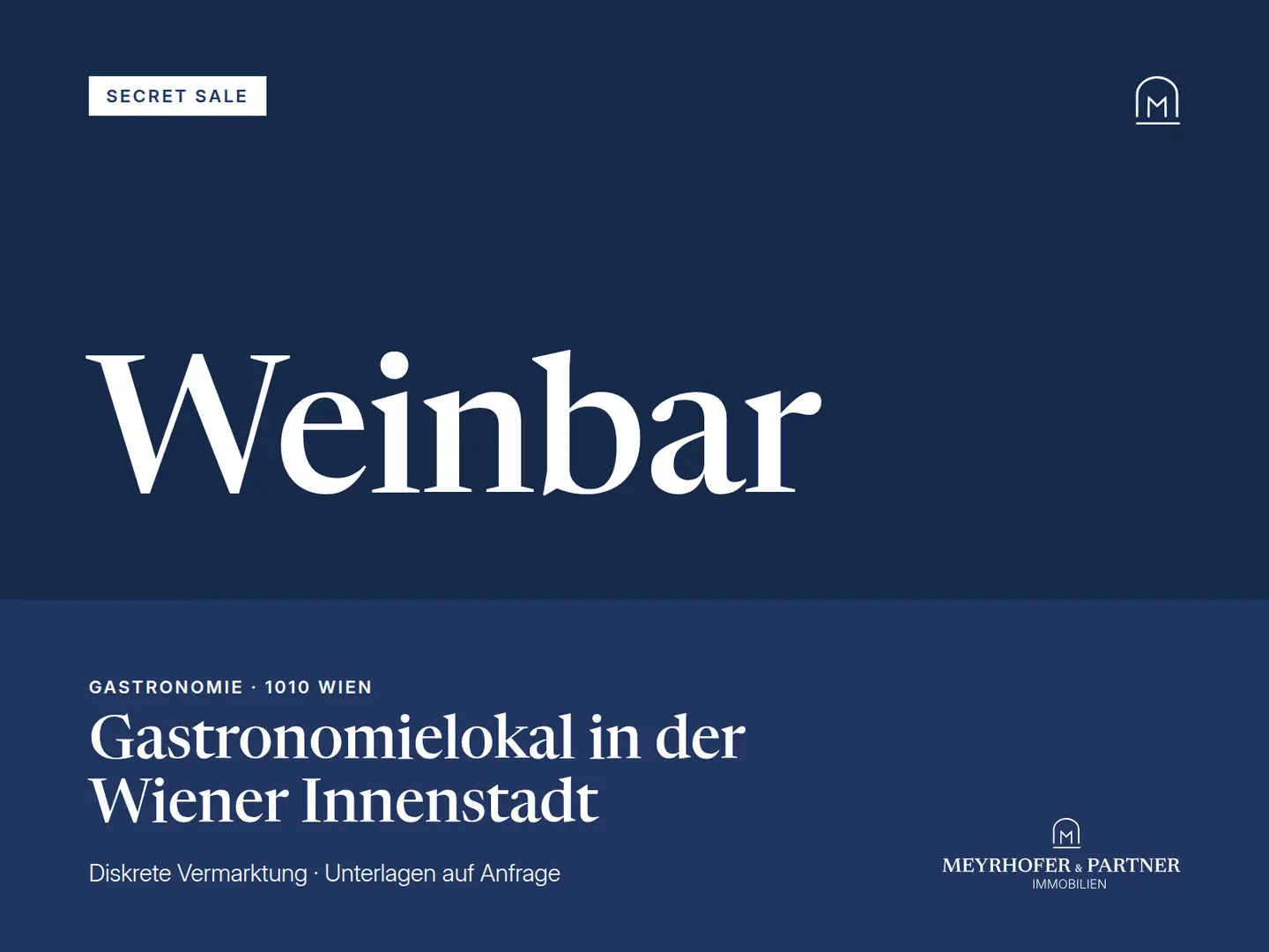 Weinbar mit zwei Straßenzugängen Wohnung