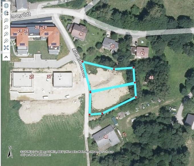 2 Grundstücke mit Aussicht in Althellmonsödt, W-Widmung, Baugrund
