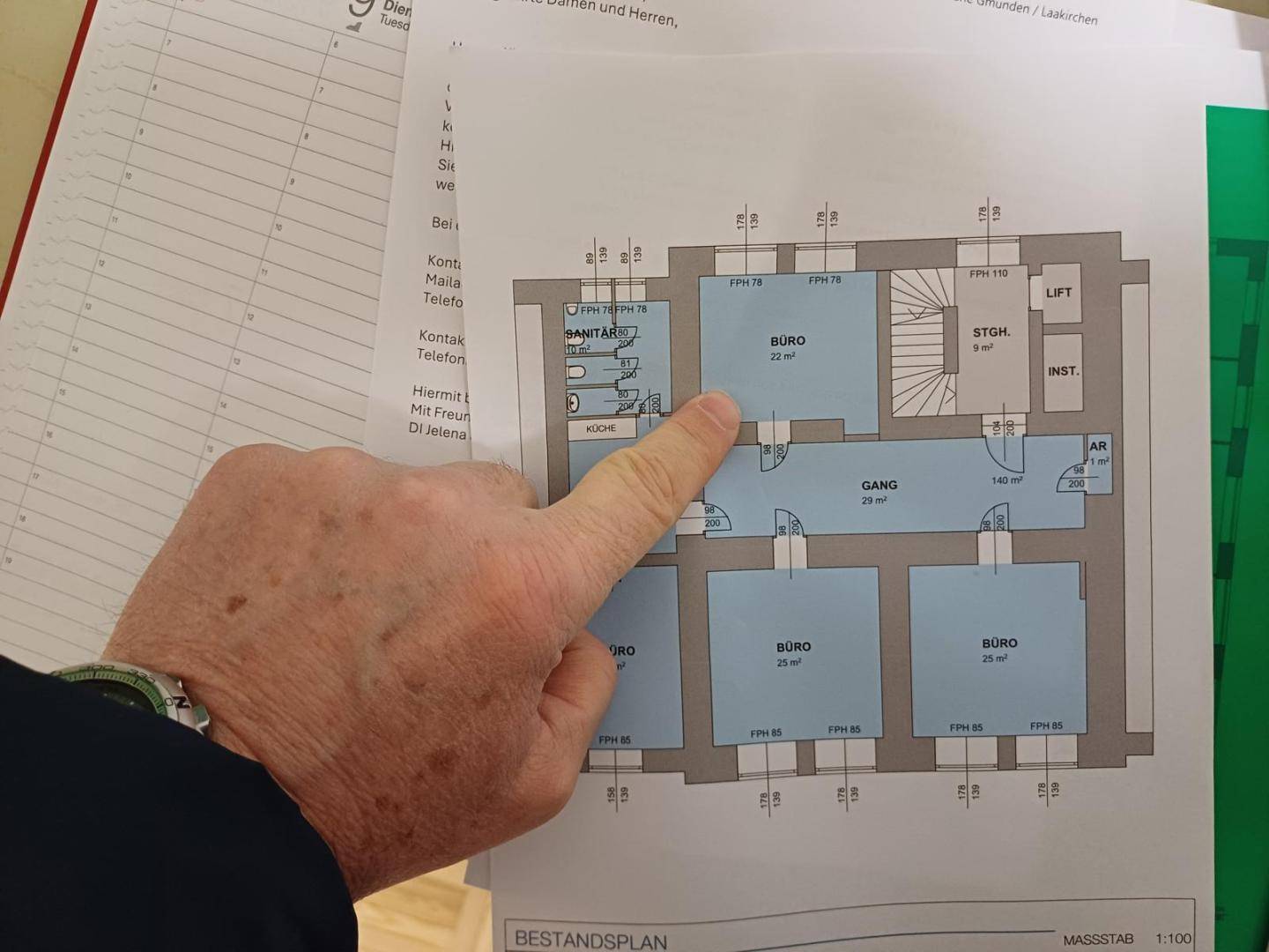 Einzelbüro ca. 22 m² im 1.OG in historischem Gebäude in Gmunden