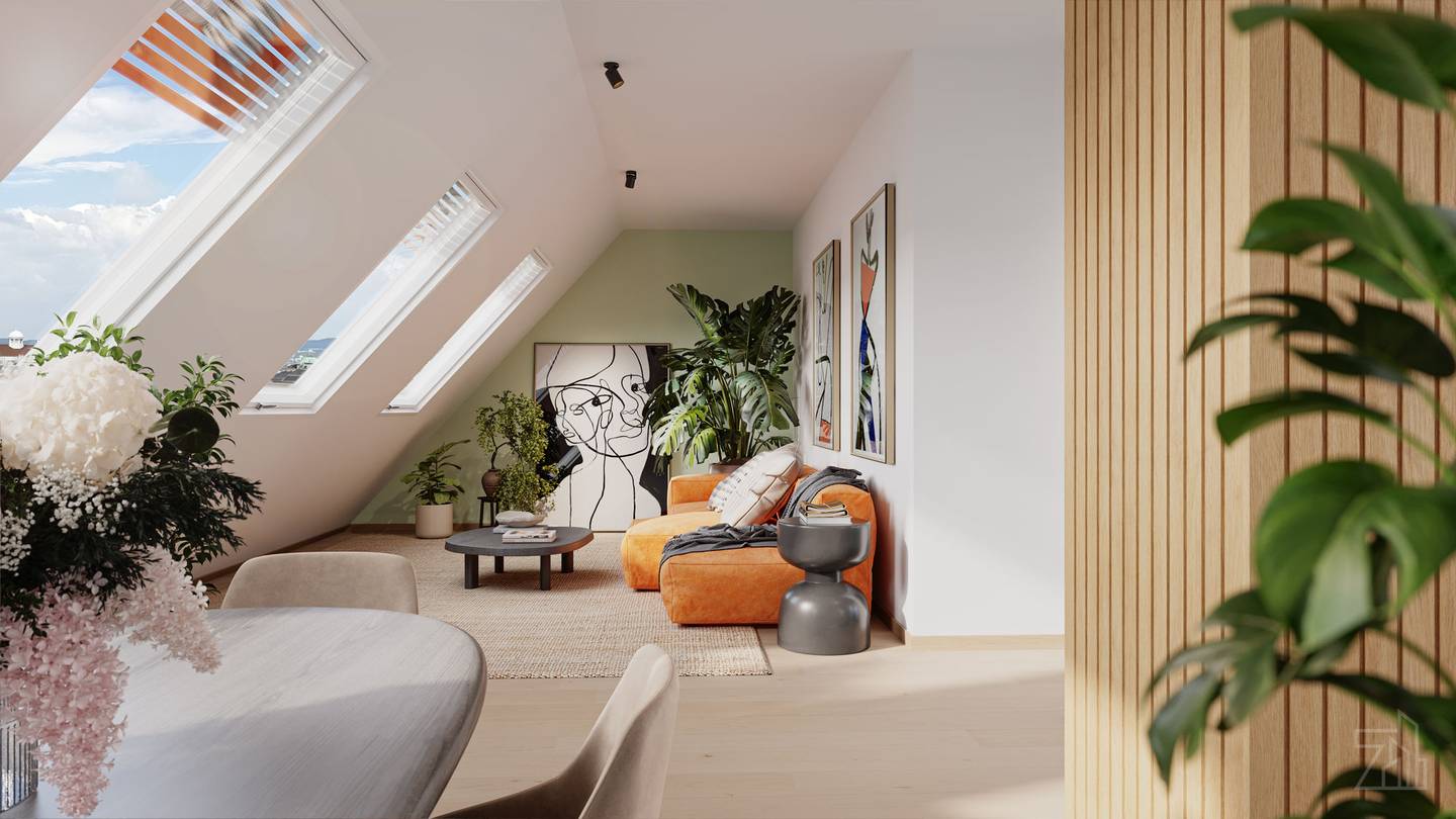 Dachgeschosswohnung Botschaftsviertel Terrasse