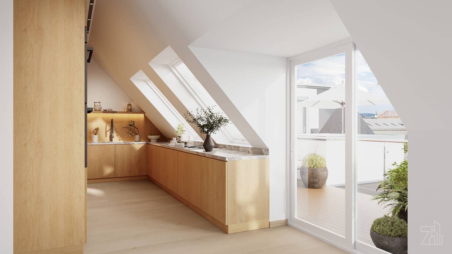 Dachgeschosswohnung Botschaftsviertel Terrasse