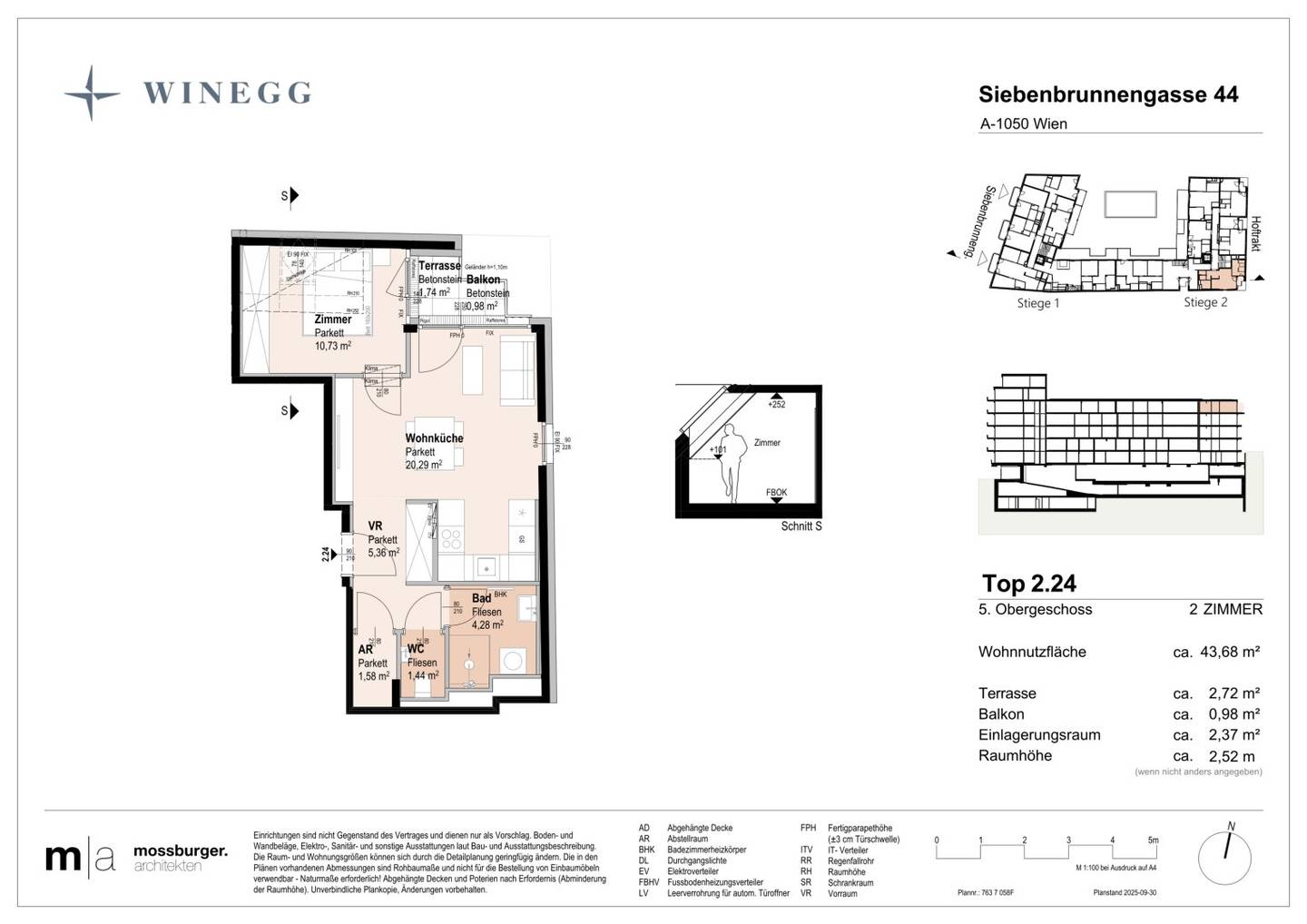 New build apartment near the city center with balcony and terrace