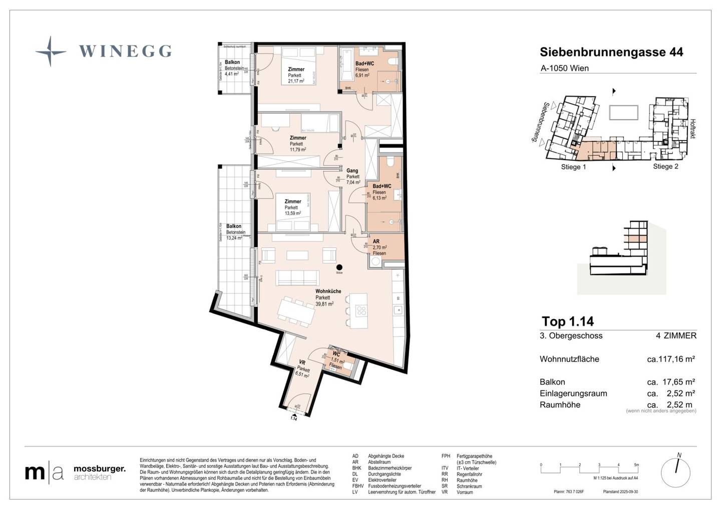 Apartment first occupancy new build balcony near Naschmarkt