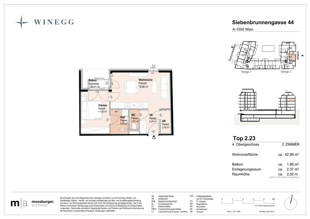2-Zimmer Neubau Wohnung Margareten