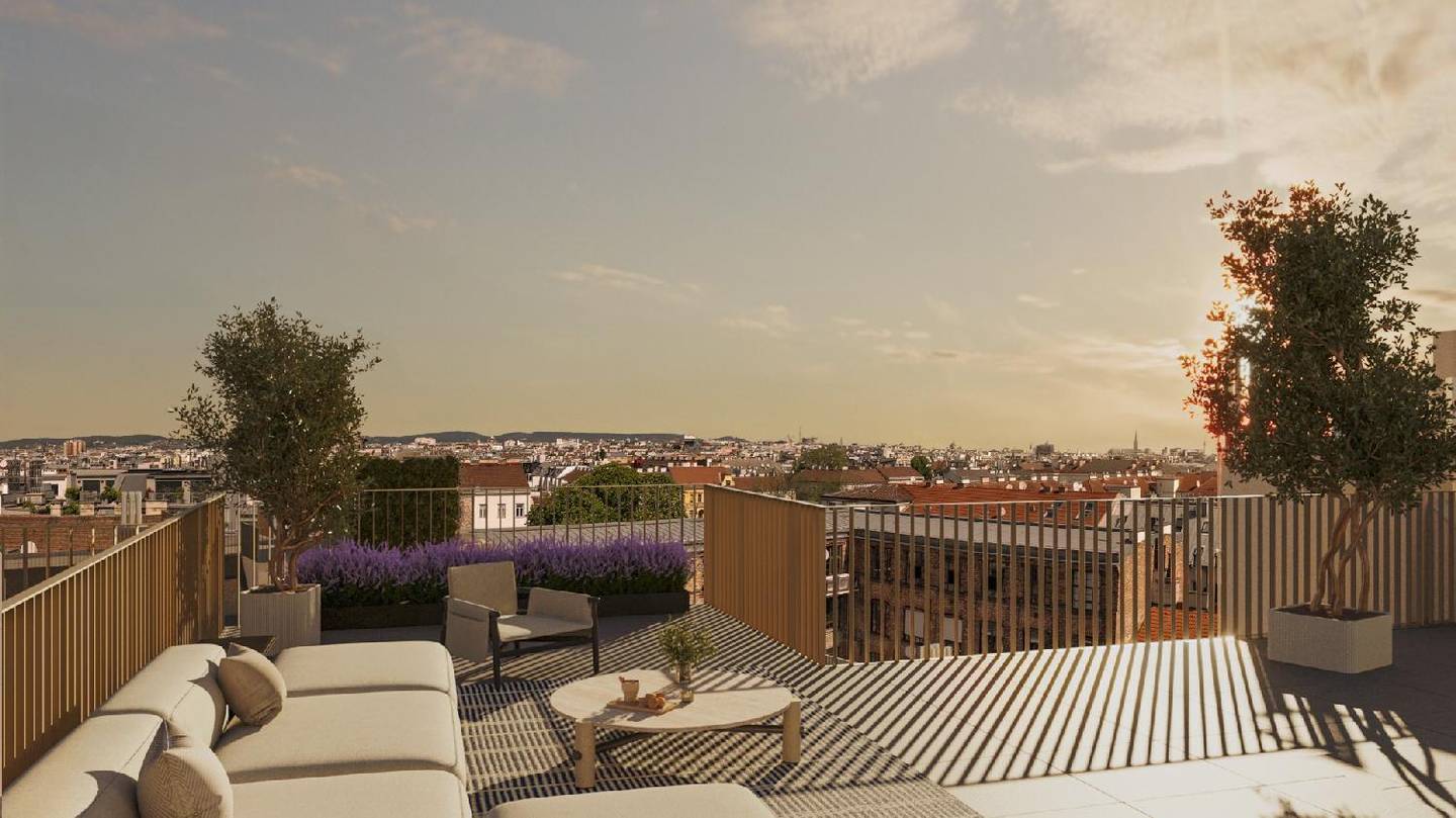 Apartment in new build with garden and terrace