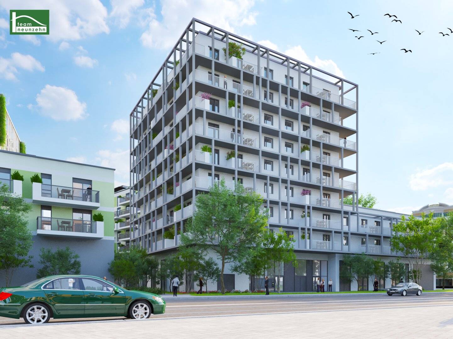 First occupancy "An der Schanze" - 3-room apartment with large balcony between Kagran and Alte Donau - Completion end 2026
