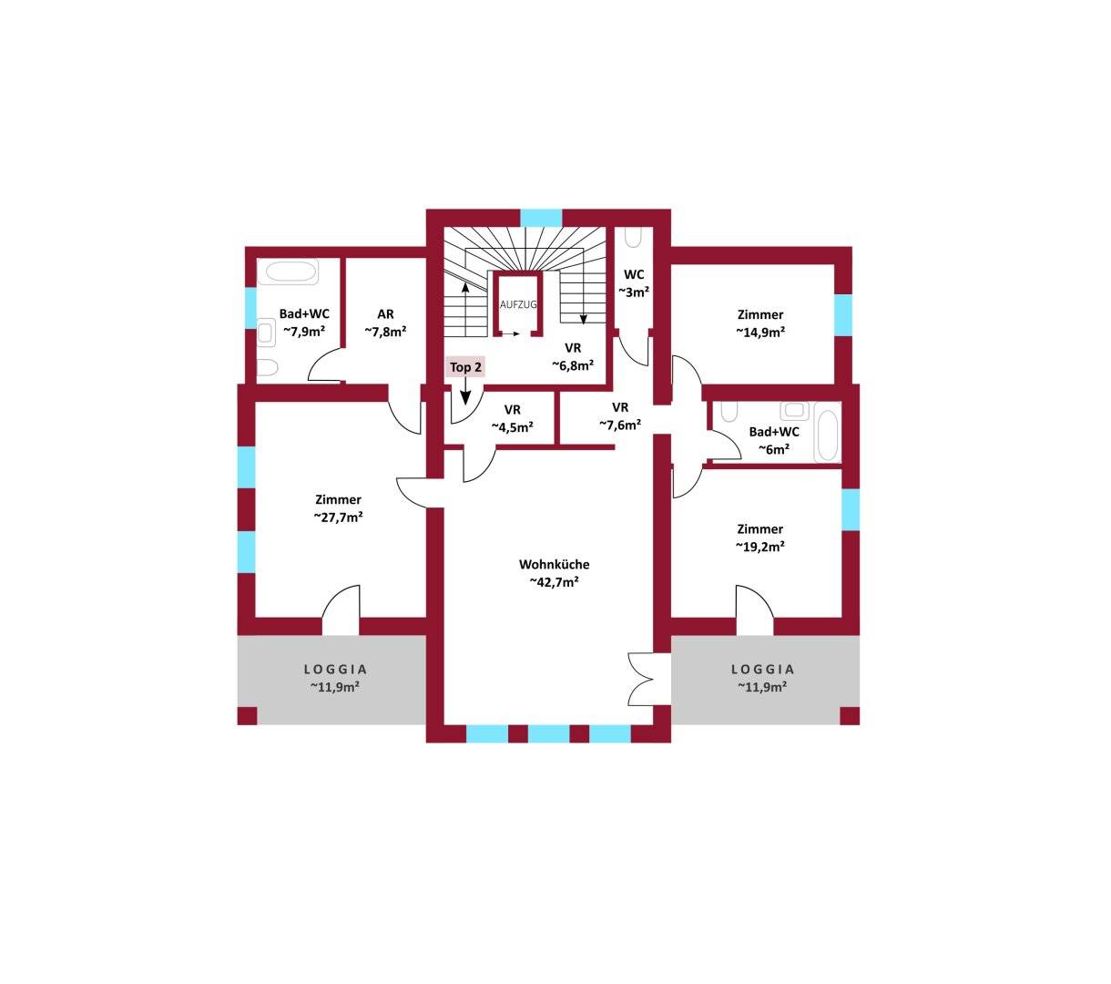 Villa-Wohnung Purkersdorf 165m²