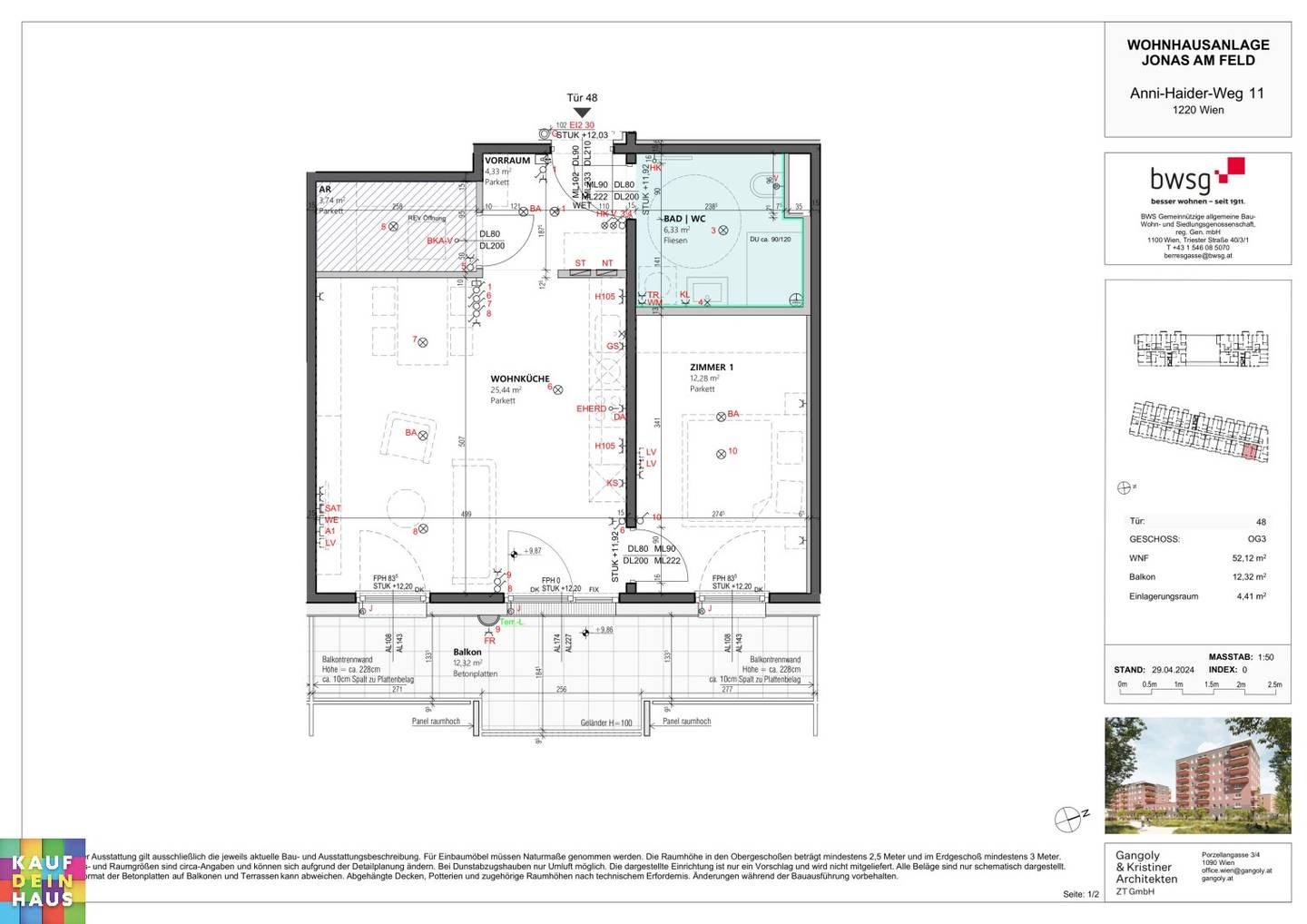 New build first occupancy apartment near Hirschstettner bathing lake