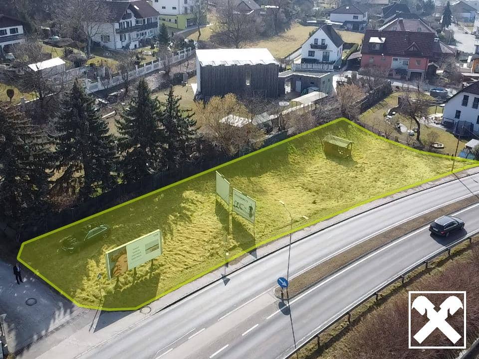 Baugrundstück in Top-Lage – 957 m² direkt an der B1 in Ornding!