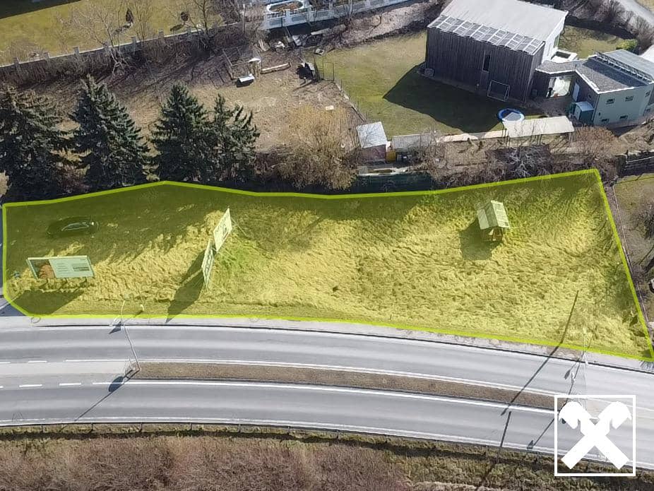 Baugrundstück in Top-Lage – 957 m² direkt an der B1 in Ornding!