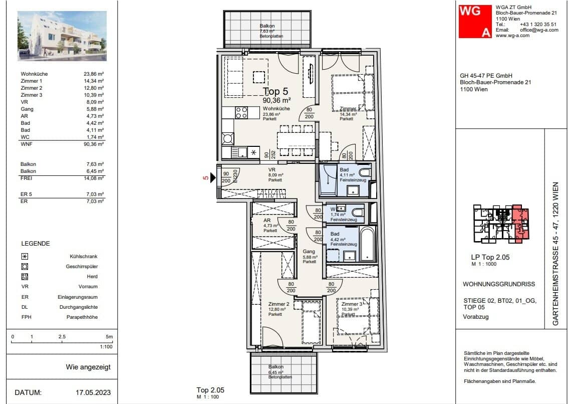 4-Room New Build Apt with Balcony, Vienna 1220