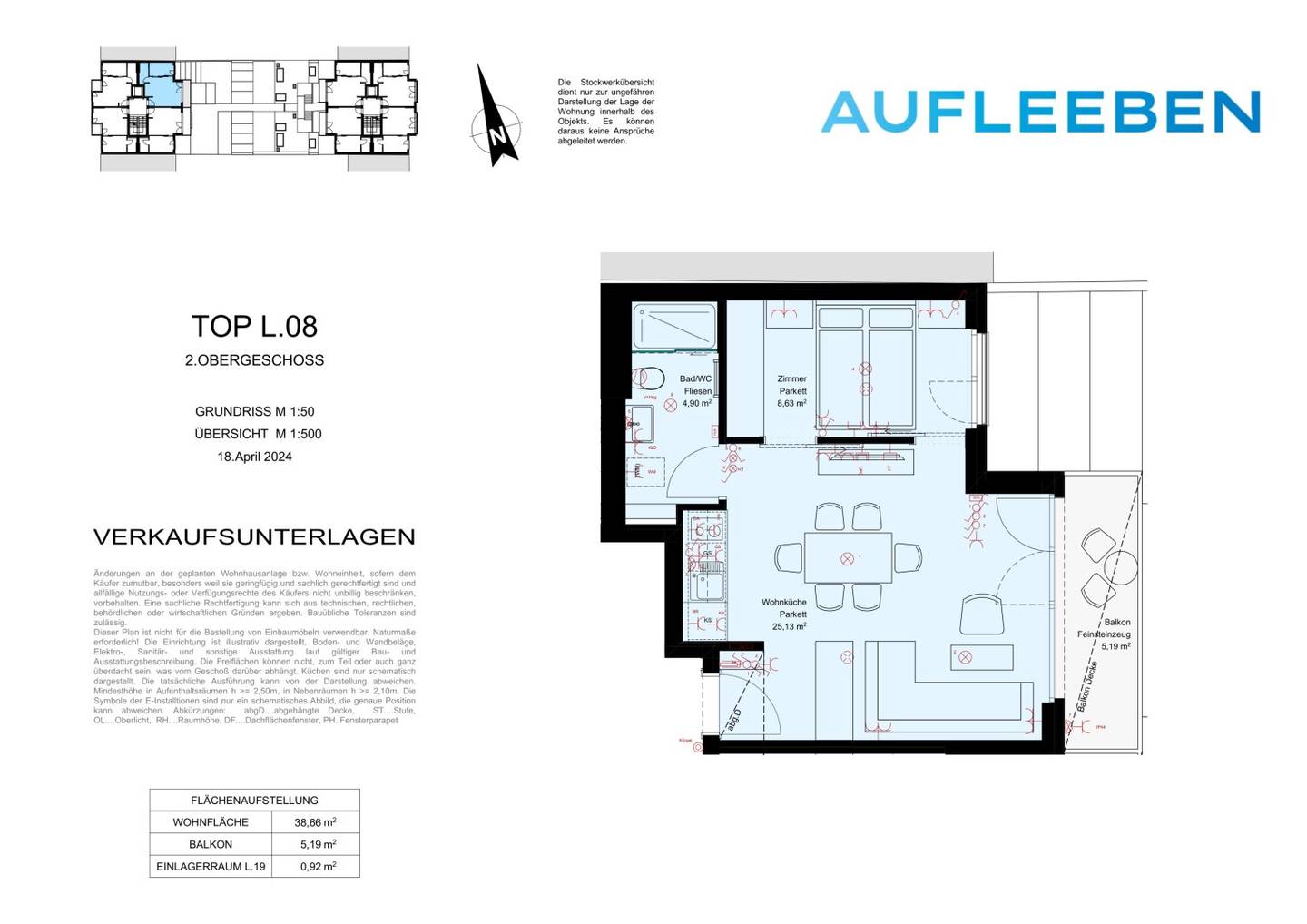 Wohnung Erstbezug Küche inklusive Balkon