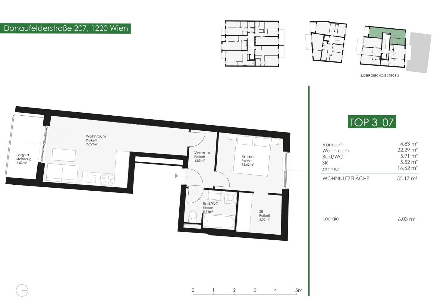 Wohnung Loggia near U1 Kagraner Platz Neubau