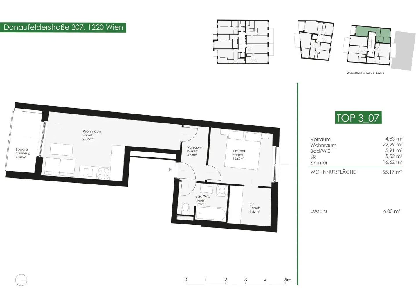 Wohnung Loggia near U1 Kagraner Platz Neubau