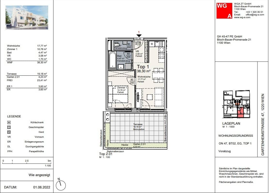 New Build Apt with Terrace, 1220 Vienna