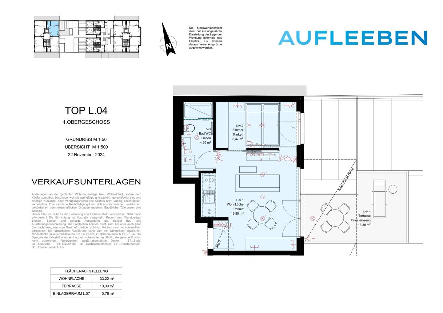 Wohnung Quiet Location Terrace Free Kitchen