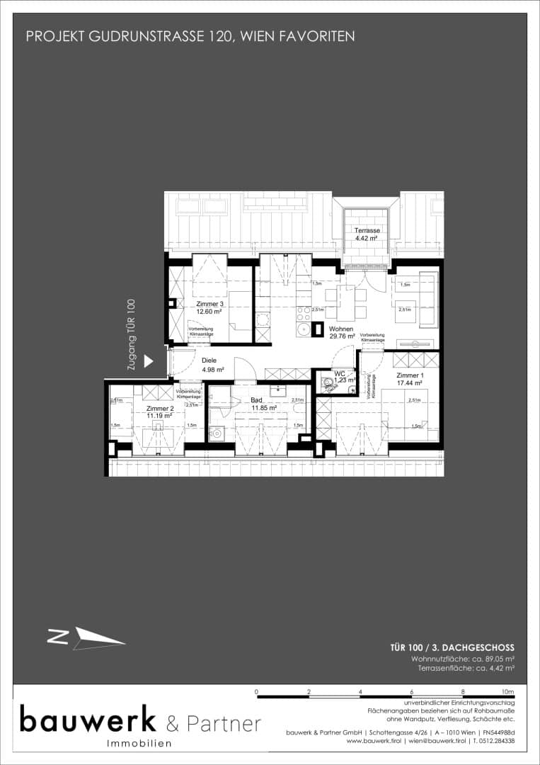Neubau Wohnung mit Terrasse nahe Keplerplatz
