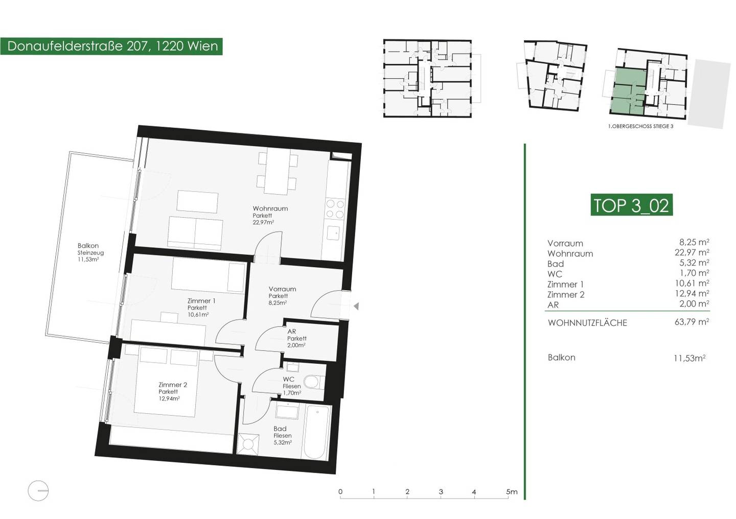 Apartment near Kagraner Platz and Alte Donau with balcony