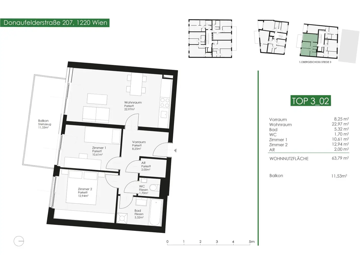 Apartment near Kagraner Platz and Alte Donau with balcony