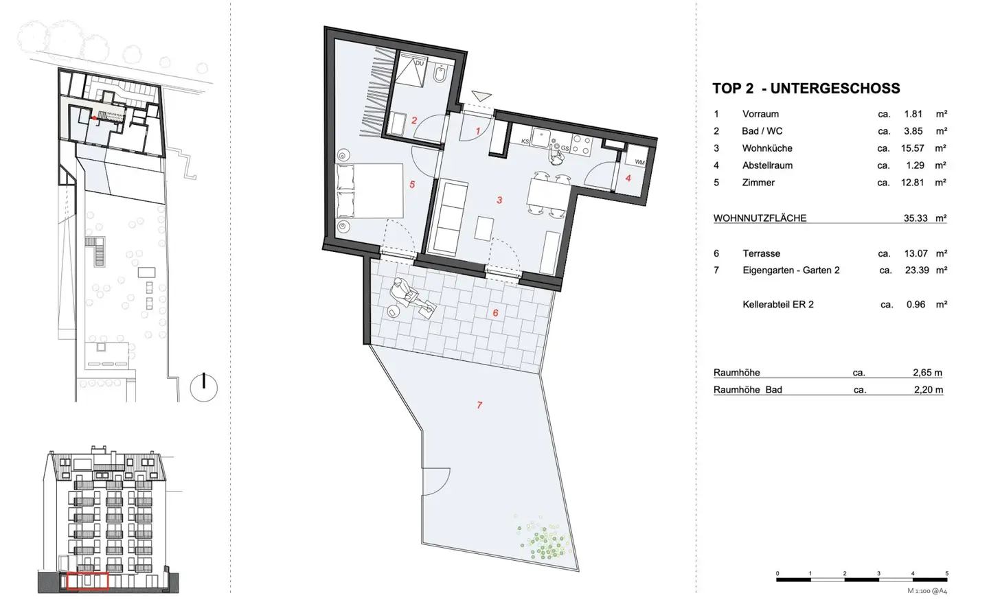Vorsorgewohnung Erstbezug Terrasse Parknähe