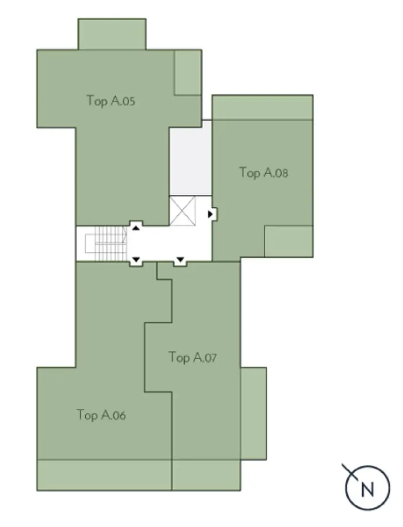 Wohnung in Grünruhelage mit Balkon