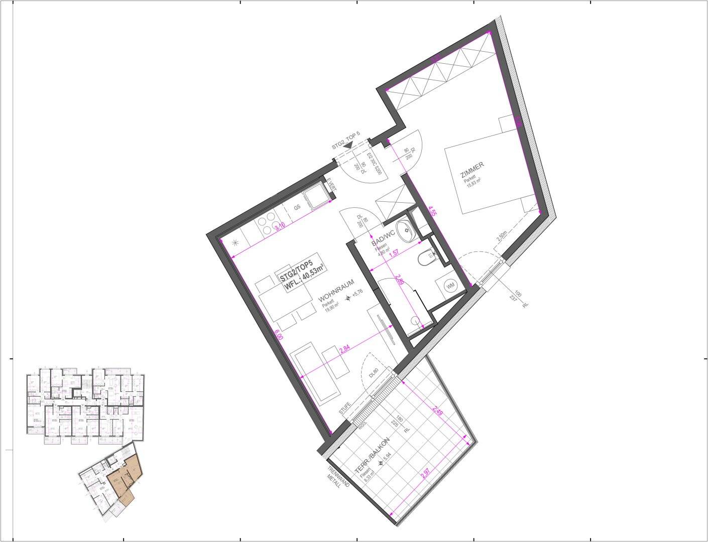 Apartment own plot near Old Danube new build