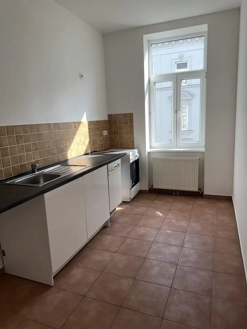 Old building apartment near U1 Reumannplatz sunny