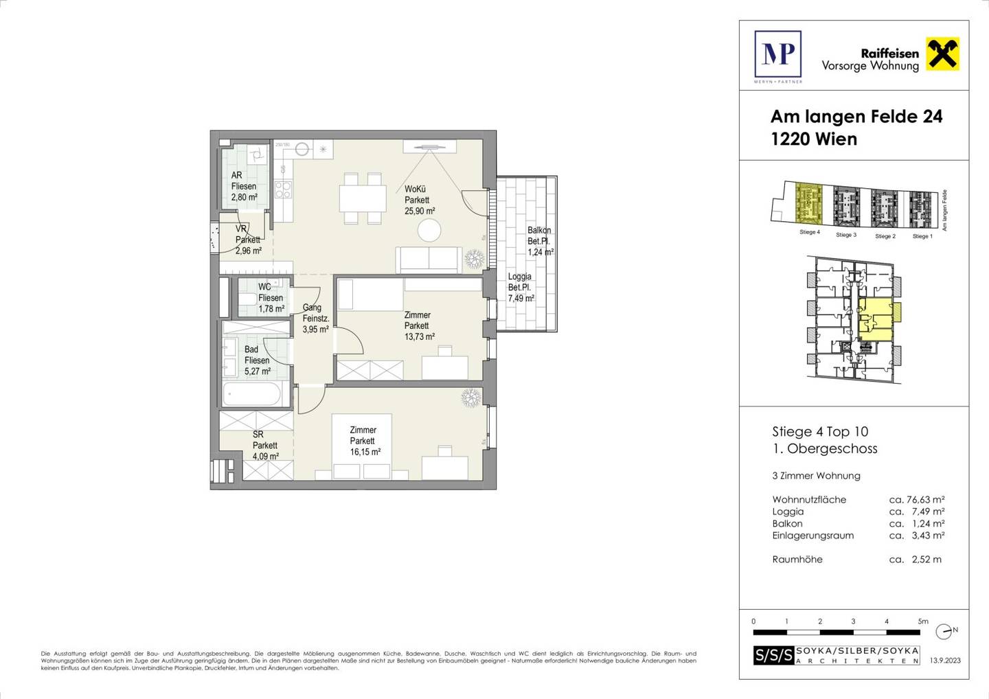 No commission first occupancy new build apartment loggia