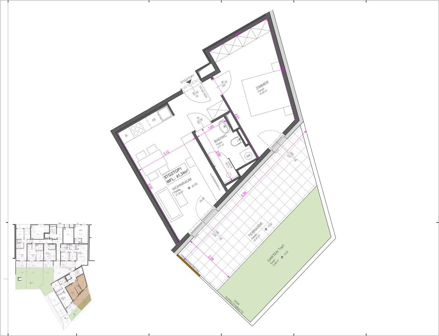 Near Alte Donau private plot with outdoor spaces