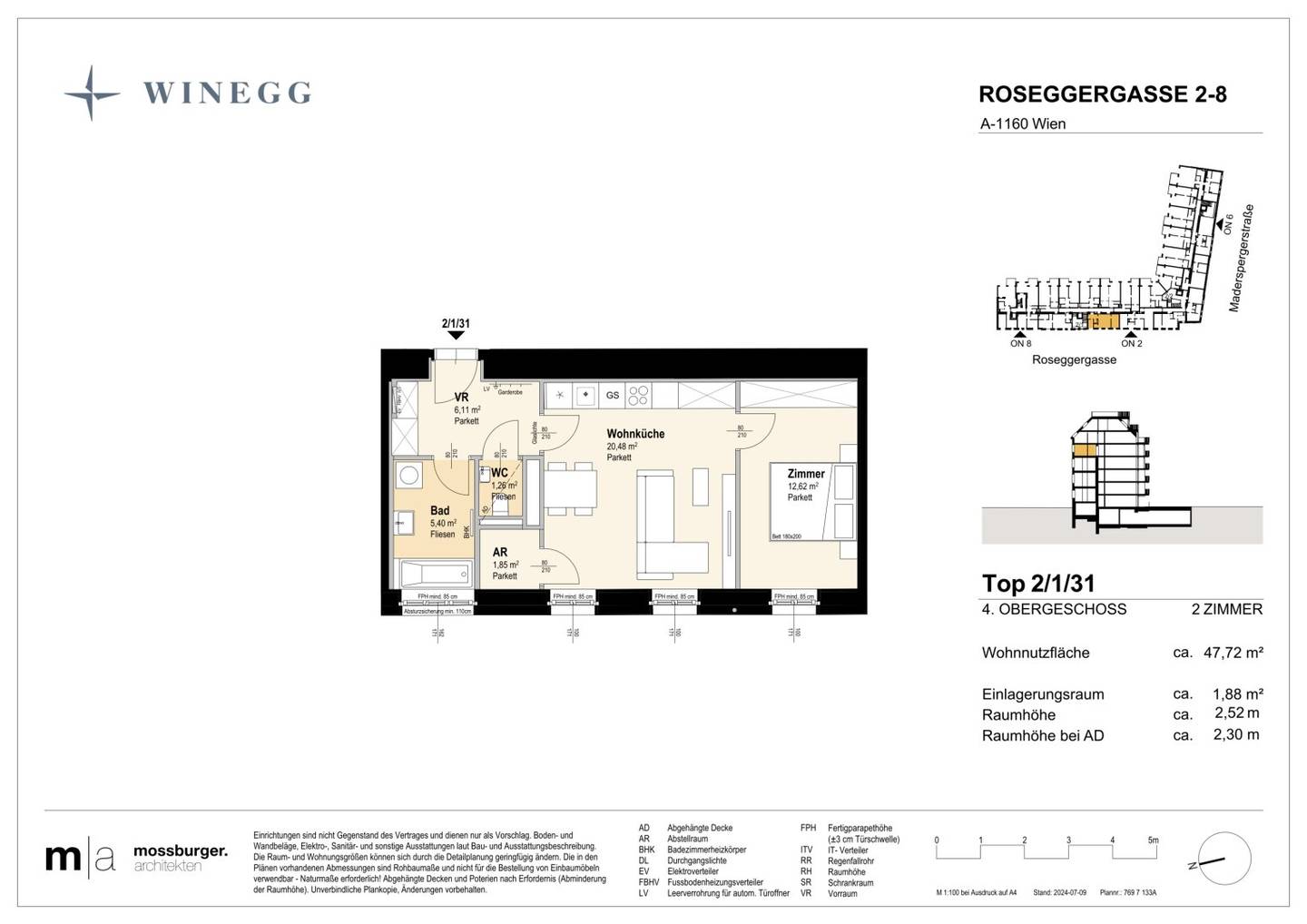 Wohnung mit Innenhof Ruheoase und Weitblick
