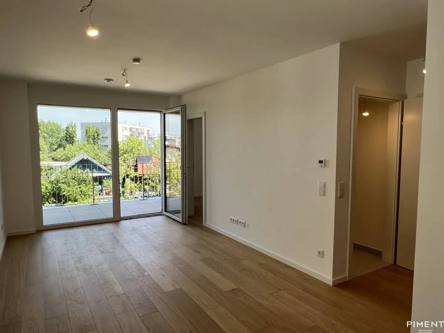2-room apartment in the new development project with cooling